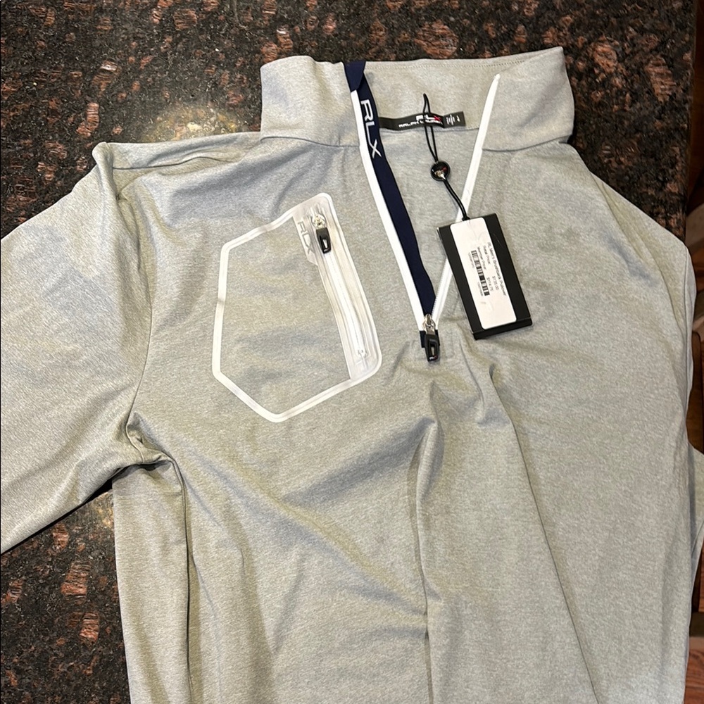 RLX Gray Quarter-Zip Pullover